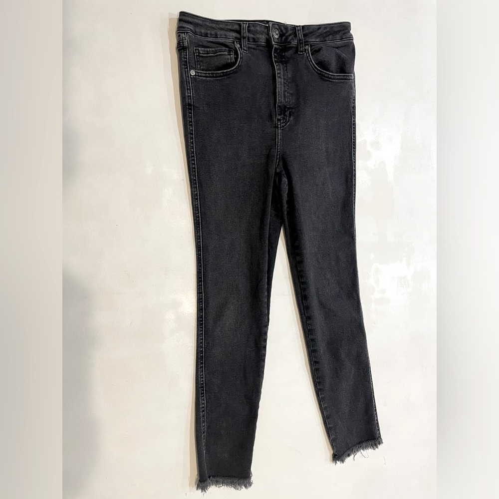 We the Free Black Denim Cutoff Skinny Jeans Size 31R